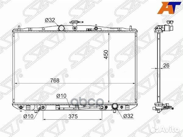 Радиатор Lexus RX270 10-15 / RX350 08-15 / RX45