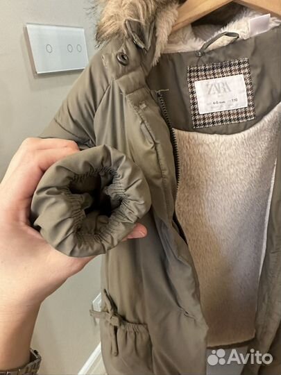 Куртка zara для девочки 110