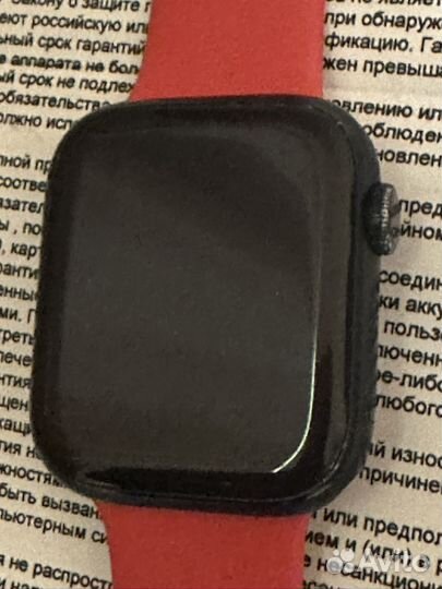 Часы apple watch 7 45 mm черные (не включаются)