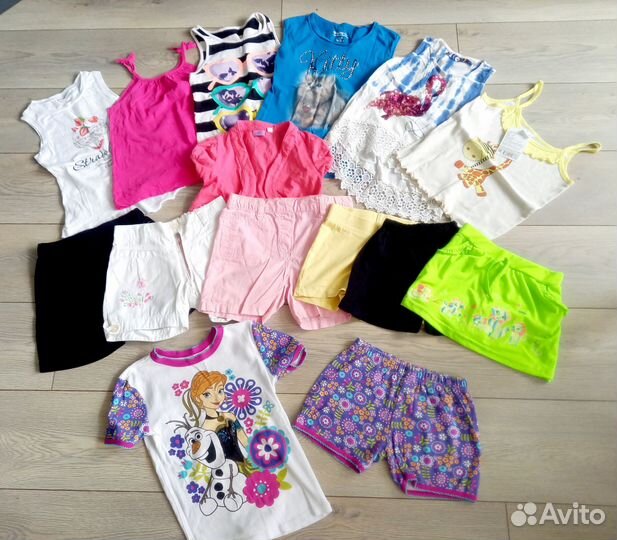 Одежда для девочки пакетом р.116-122+обувь р.31