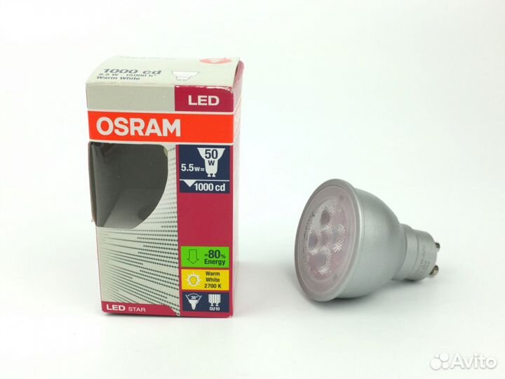 Лампа Osram LED Star PAR16 GU10 5,5W/827 220V