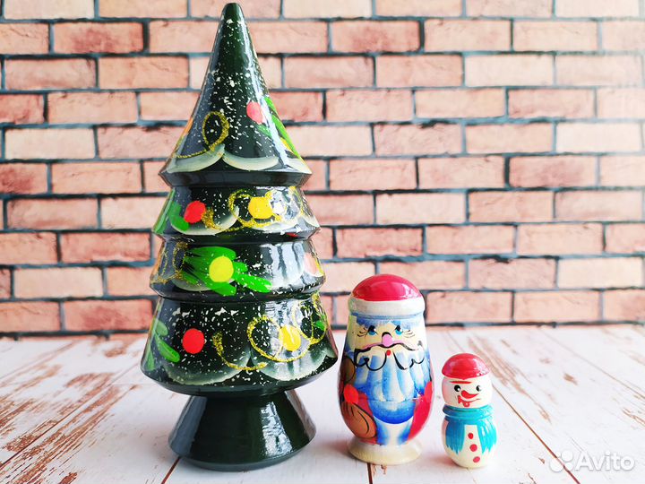 Матрешка елка новогодняя 3 в 1