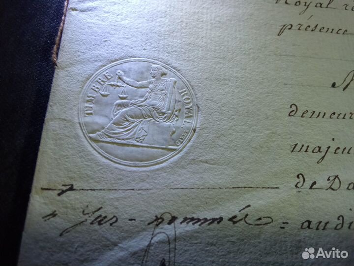 Рукопись Франция 1818 г. 11 стр