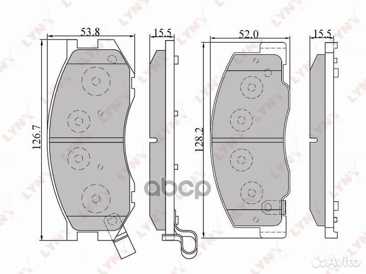 Колодки тормозные дисковые передние BD-7515 LYN