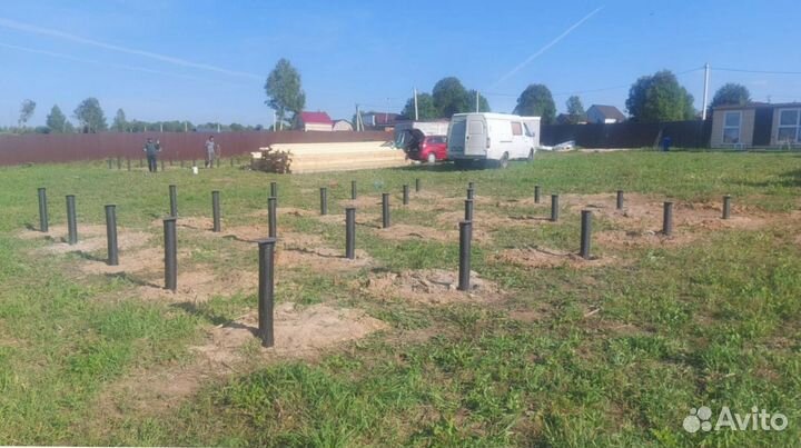 Винтовые сваи + монтаж