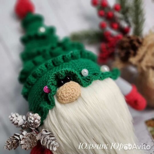 Гном интерьерный новогодний