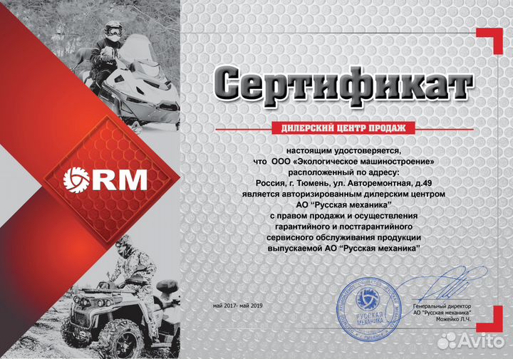 Подвеска задняя усиленная к снегоходу Буран