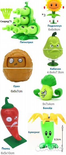 Игрушки Растения против зомби