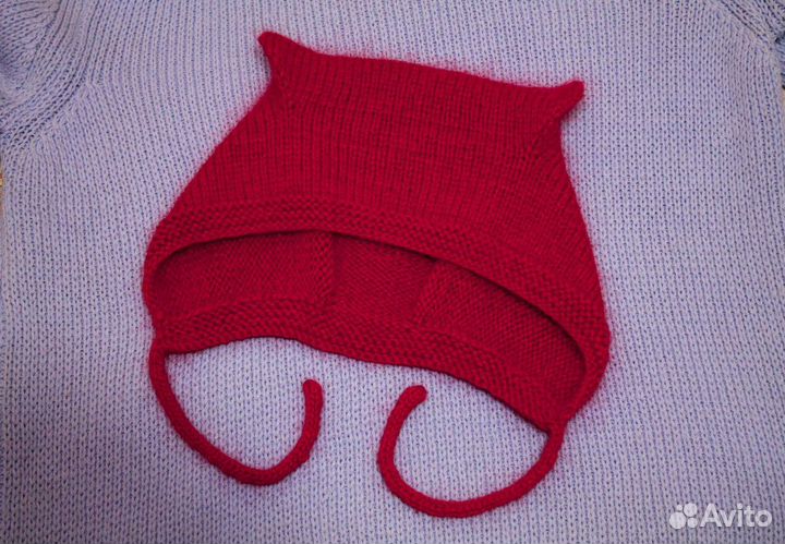 Шапочка чепчик с ушками