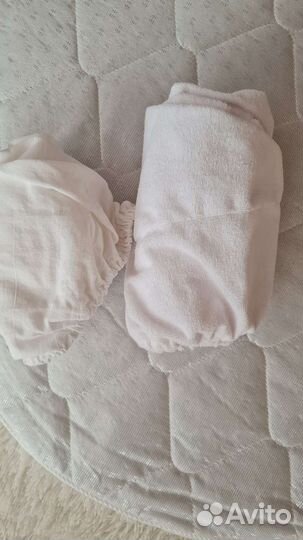 Матрас круглый 75х75+ наматрасник+простынь