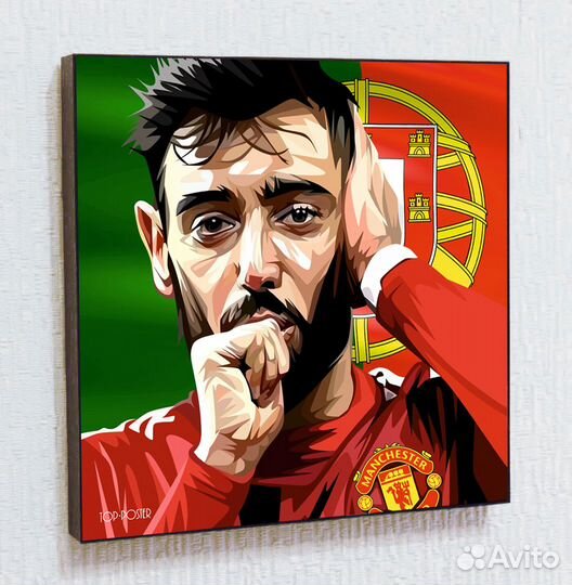 Картина Бруну Фернандеш поп-арт постер портрет мю