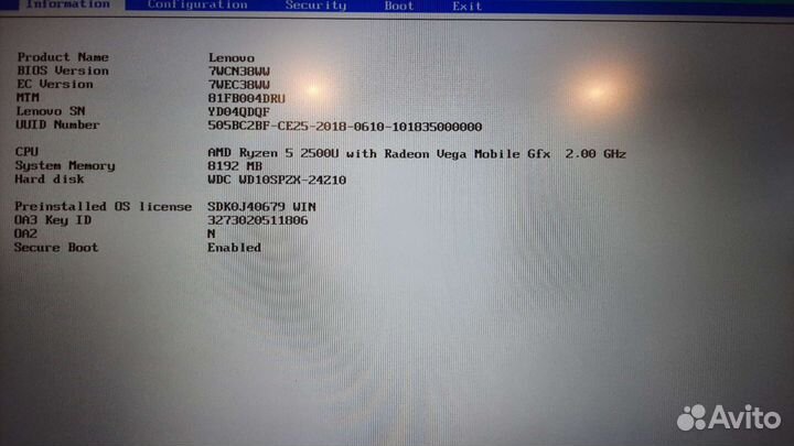 Ноутбук lenovo IdeaPad 330