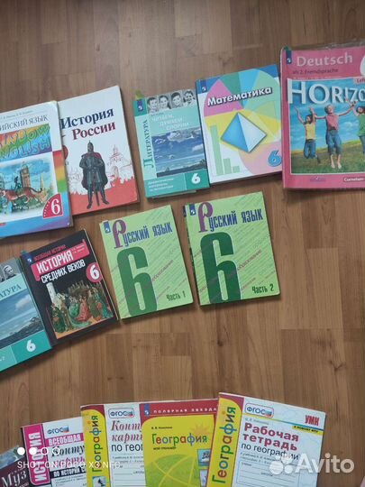 Учебники и рабочие тетради 6 класс