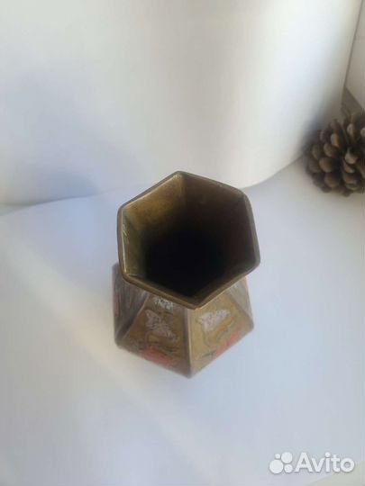 Ваза латунь