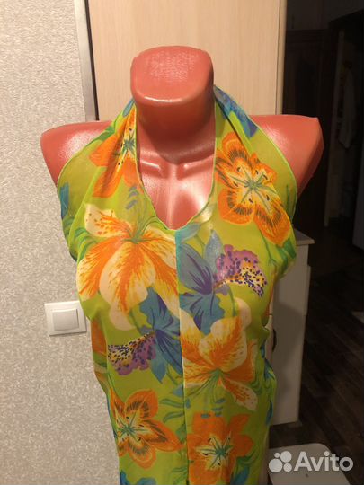 Накидка женская пляжная длинная