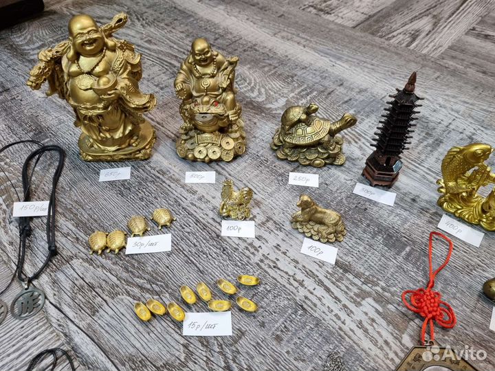 Все вместе.Статуэтка амулет маятник феншуй зеркало