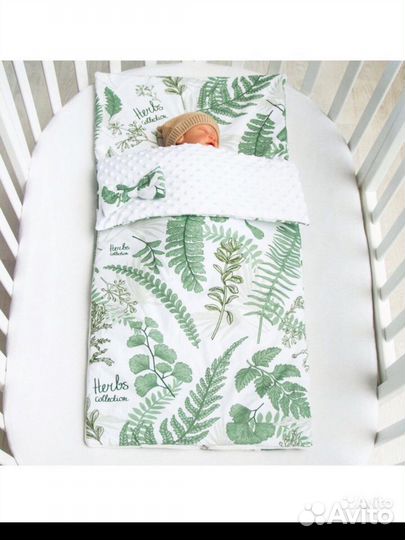 Одеяло спальный мешок детский хлопок