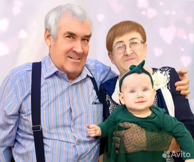 Портрет по фото на холсте