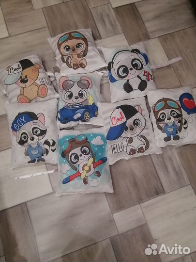 Бортики подушки в детскую кроватку