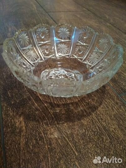 Салатник хрустальный