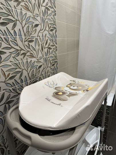 Ванночка с пеленальным столиком складная CAM