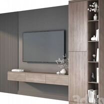 TV зона со шкафами от производителя