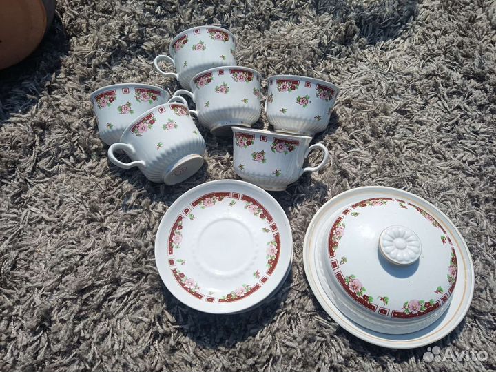 Сервиз чайный, хрусталь