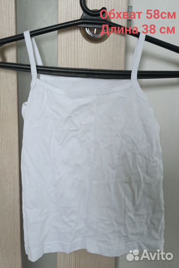 Рубашки для девочки школьные белые, майка,колготки