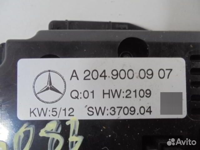 Переключатель отопителя Mercedes GLK X204 2049000907