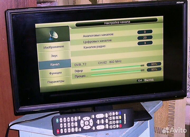 Телевизор 19.5 Telefunken c DVB-T2