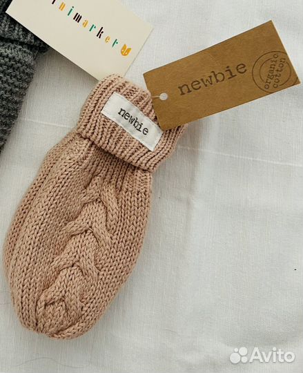 Варежки рукавицы Newbie KappAhl 0-6-12 мес новые