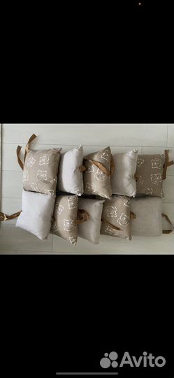 Подушки бортики для детской кроватки