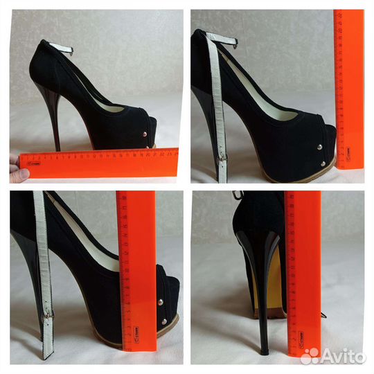 Босоножки жен Gianmarco стрипы чёрные 37размер