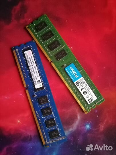 Оперативная память ddr3 4 gb 1600 и 1333