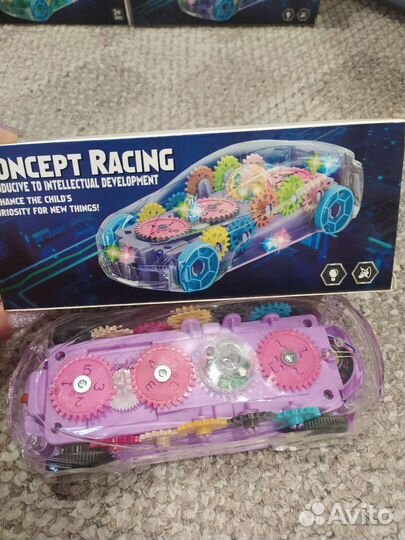 Машина прозрачные шестерёнки