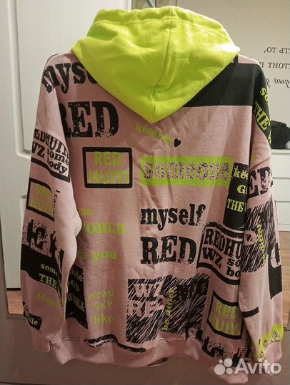 Толстовка-худи оверсайз 54-60 размер