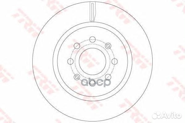 Тормозной диск DF6135 TRW