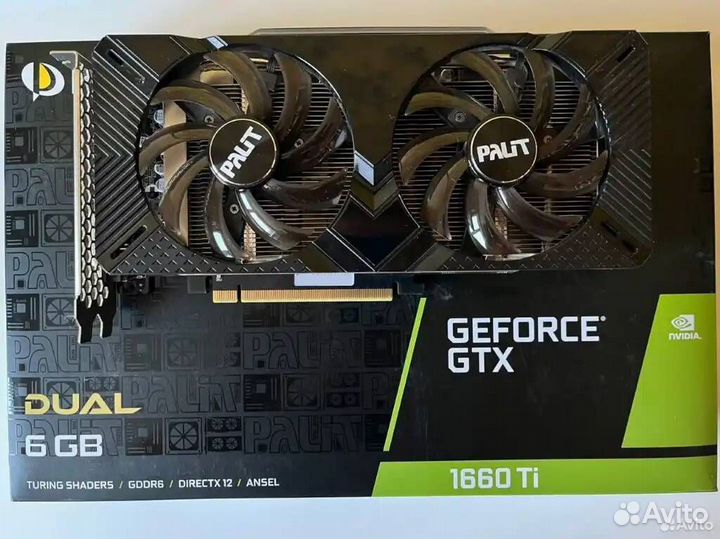 Видеокарта GeForce GTX 1660 Ti Dual 6GB