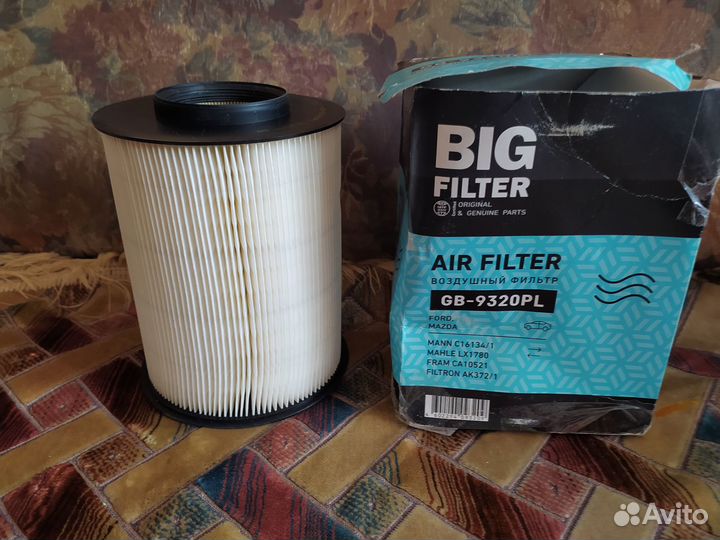 Фильтр воздушный GB-9320PL, Форд, Вольво, Мазда