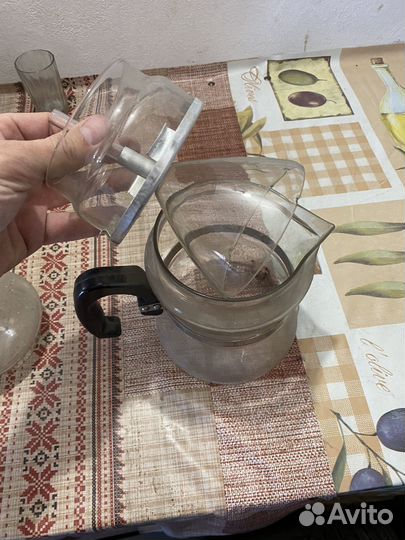 Кофейник СССР стеклянный