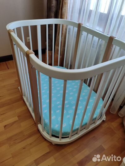 Детская кроватка манеж с матрасом