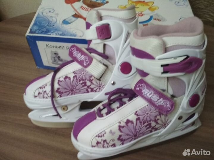 Коньки детские раздвижные 33-36