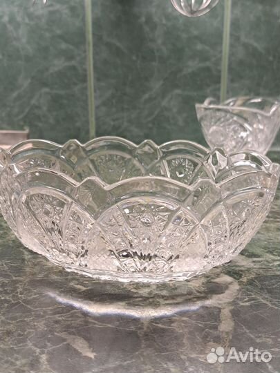 Вазы салатники хрусталь