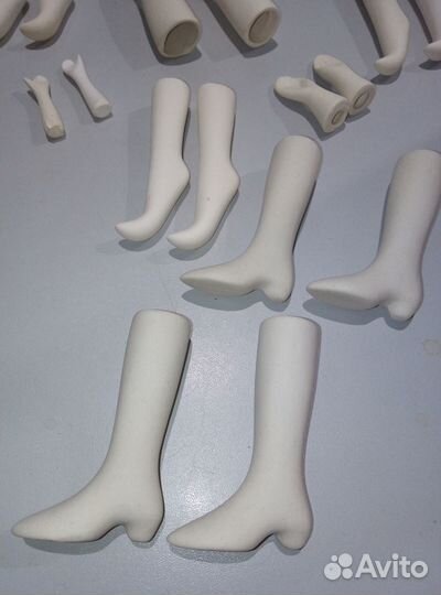 Заготовка для кукол фарфор ноги руки голова