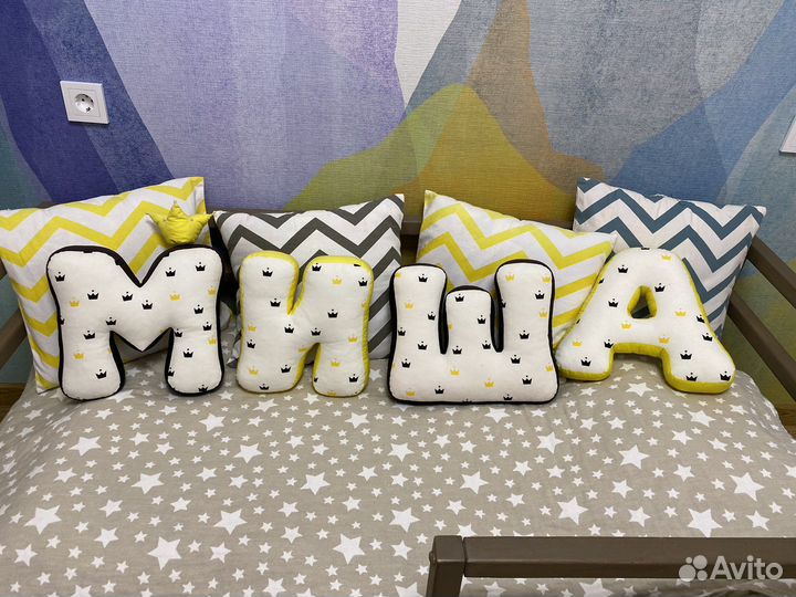 Буквы подушки «Миша»
