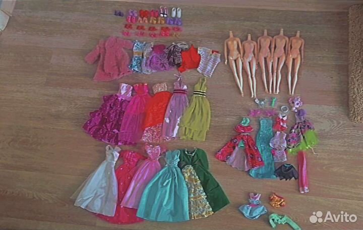 Одежда и обувь кукол барби и винкс,шарнирные тела