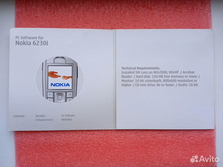 CD диск с программами на PC для Nokia 6230i