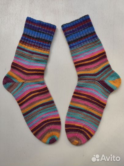 Носки шерстяные вязаные