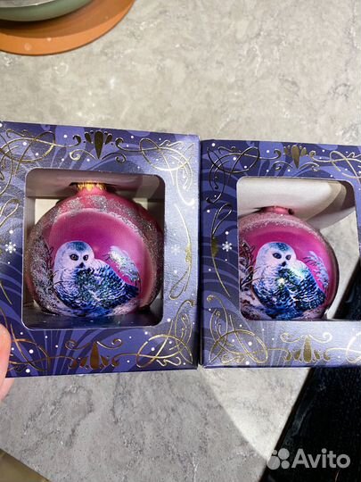 Елочные игрушки сова