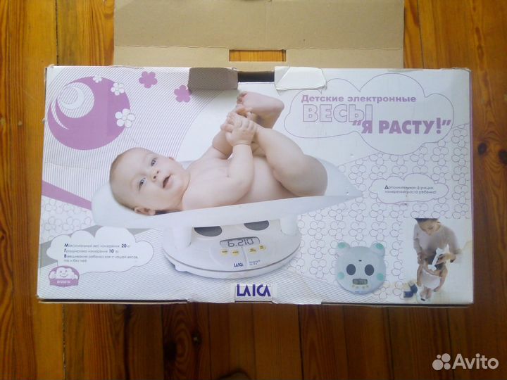 Электронные детские весы с ростомером laica